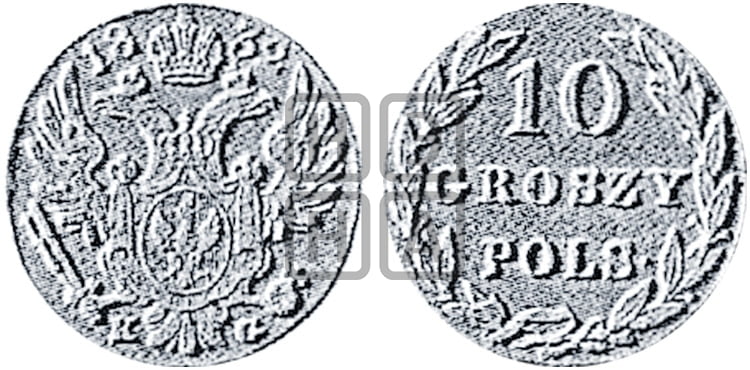 10 грошей 1832 года KG  - Биткин #Н1013 (R3) новодел