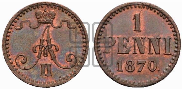 Пенни 1870 года - Биткин #669 (R)