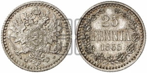 25 пенни 1865-1876 гг.