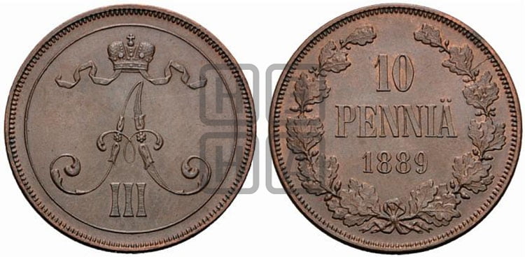 10 пенни 1889 года - Биткин #242 (R)