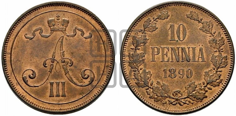 10 пенни 1890 года - Биткин #243 (R)