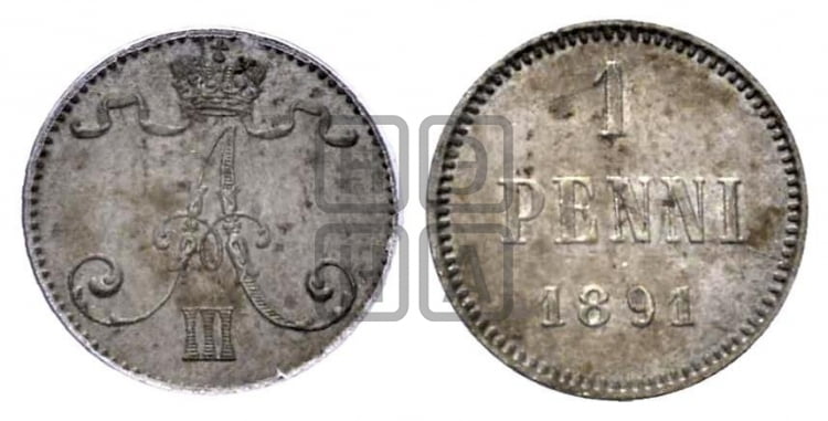 1 пенни 1891 года - Биткин #254