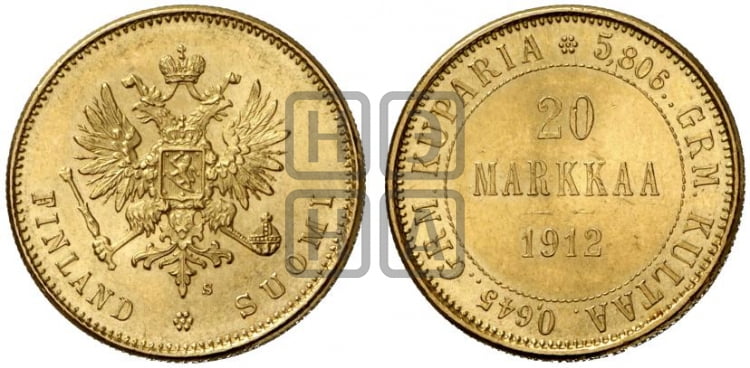 20 марок 1912 года S - Биткин #390