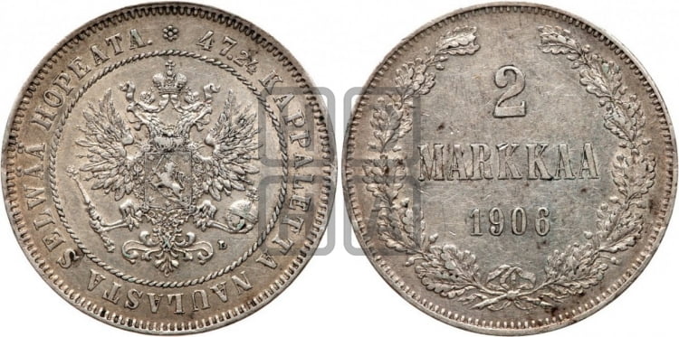 2 марки 1906 года L - Биткин #396