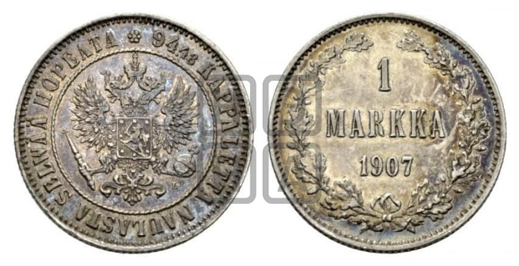 1 марка 1907 года L - Биткин #399