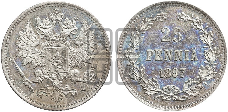 25 пенни 1897 года L - Биткин #409