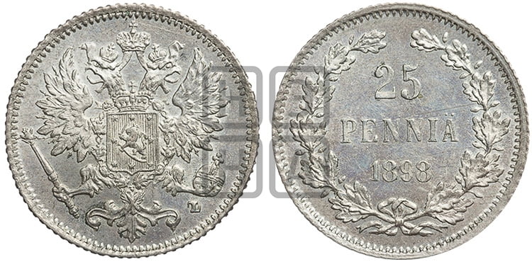 25 пенни 1898 года L - Биткин #410