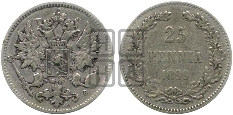 25 пенни 1899 года L - Биткин #411