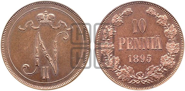 10 пенни 1895 года - Биткин #423