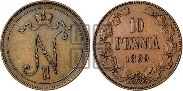 10 пенни 1899 года - Биткин #427