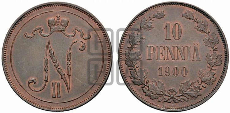 10 пенни 1900 года - Биткин #428