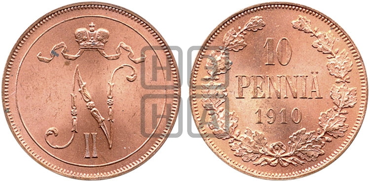 10 пенни 1910 года - Биткин #433