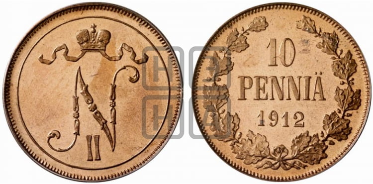 10 пенни 1912 года - Биткин #435