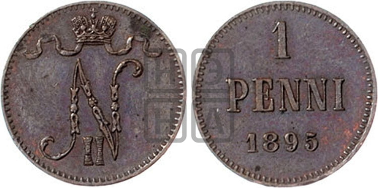 1 пенни 1895 года - Биткин #458