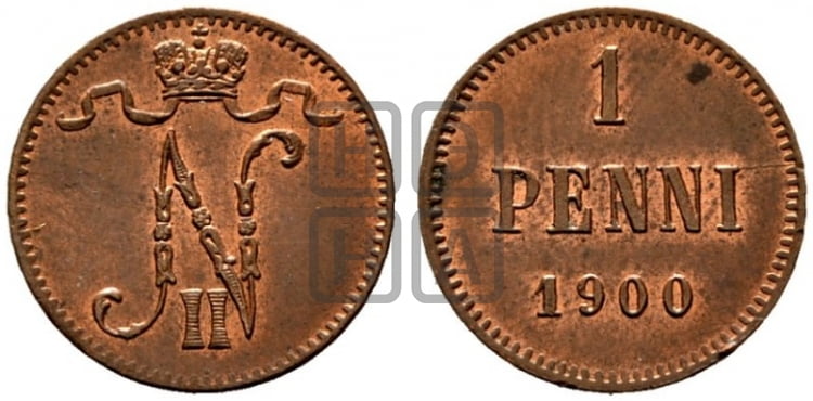 1 пенни 1900 года - Биткин #461