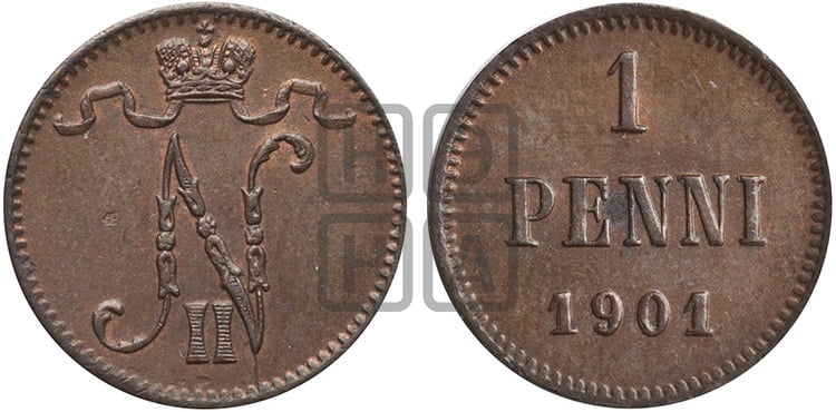 1 пенни 1901 года - Биткин #462