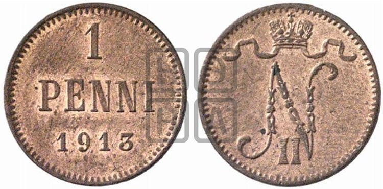 1 пенни 1913 года - Биткин #473