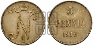 5 пенни 1896-1917 гг.