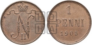 1 пенни 1895-1916 гг.
