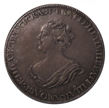 Оскорбительные надписи и «портрет прачки» на рублевых монетах Екатерины I. Версия их происхождения