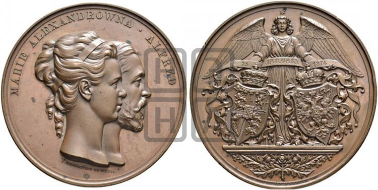Свадьба герцога Эдинбургского и в. к. Марии Александровны. 1874