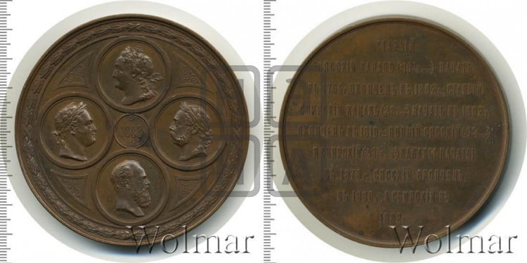 Открытие новых Сясского и Свирского каналов. 1883