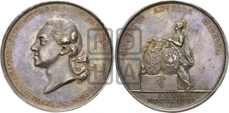Визит в. к. Павла Петровича в Берлин, 1776