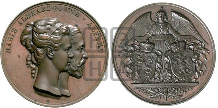 Свадьба герцога Эдинбургского и в. к. Марии Александровны. 1874