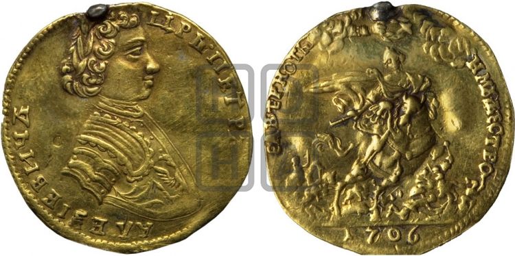 медаль Битва при Калише, 18 октября 1706 - Дьяков: 24.6