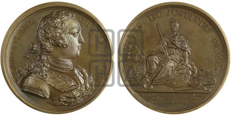 медаль Мир между Россией и Турцией, 8 июля 1724 - Дьяков: 61.2