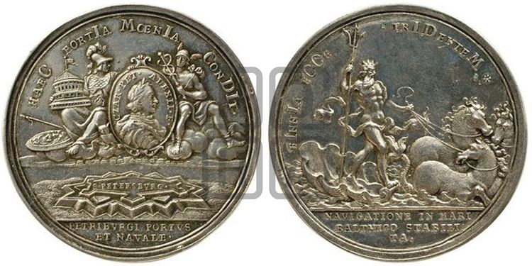медаль Основание Санкт-Петербурга, 16 мая 1703 - Дьяков: 18.1