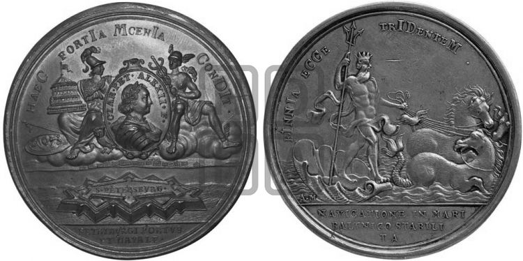 медаль Основание Санкт-Петербурга, 16 мая 1703 - Дьяков: 18.2