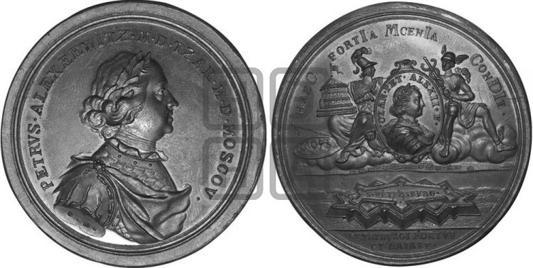 медаль Основание Санкт-Петербурга, 16 мая 1703 - Дьяков: 18.8