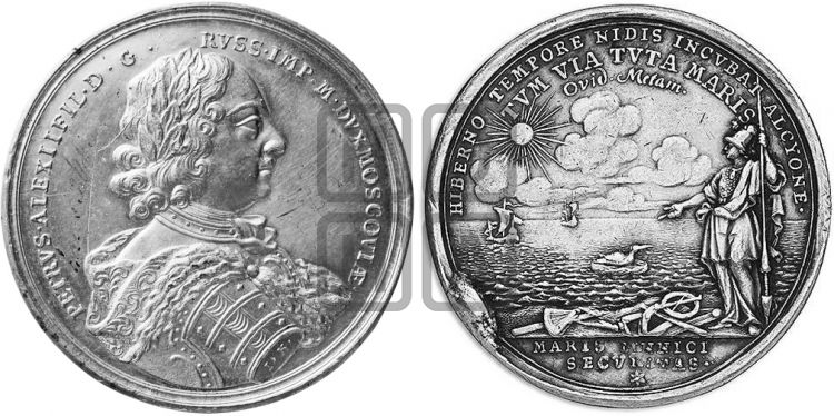 медаль Построение Кроншлота, 1704 - Дьяков: 19.15