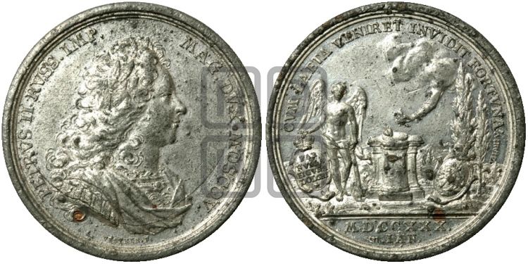 медаль Смерть Императора Петра II, 1730 - Дьяков: 68.3