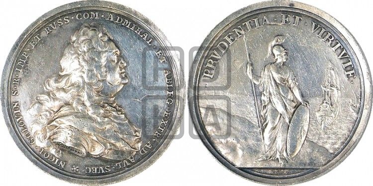 медаль Граф Николай Головин, 1731 - Дьяков: 74.1