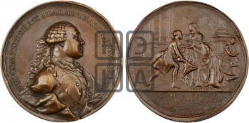 Награждение Елизаветой I князя Н.И. Эстерхази орденом Андрея Первозванного, 1755