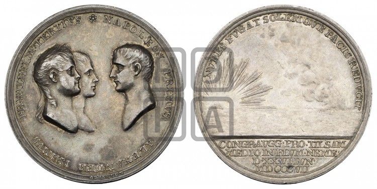 медаль Тильзитскии мир. 1807 - Дьяков: 312.2