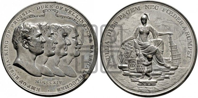 медаль Парижский мир 1814 года - Дьяков: 377.2