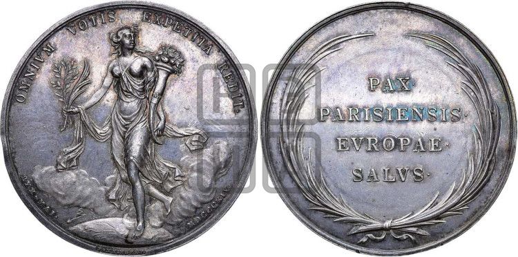 медаль Парижский мир 1814 года - Дьяков: 377.4