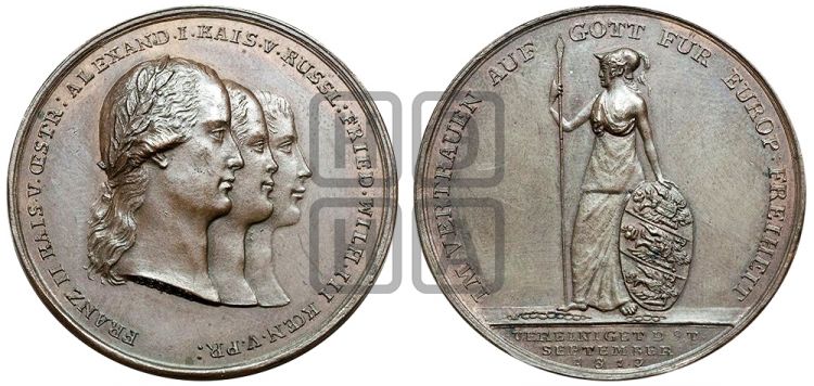 медаль Союз трех монархов. 1813 - Дьяков: 365.2