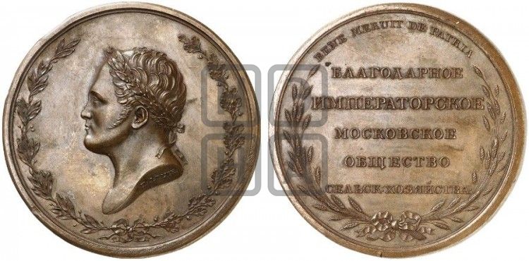 медаль Императорское Московское общество сельского хозяйства. БД - Дьяков: 435.1