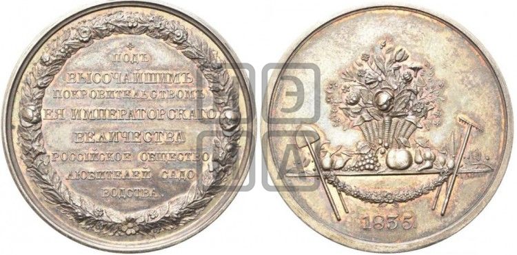 медаль Российское общество любителей садоводства. 1835 - Дьяков: 521.2