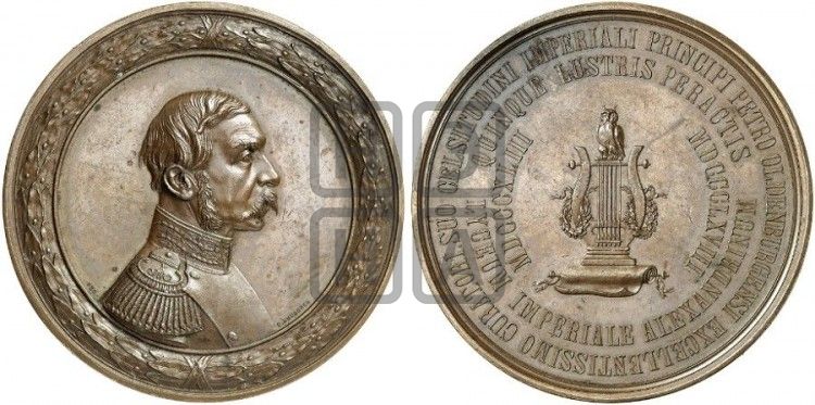 медаль Принц ольденбургский Петр. 1868 - Дьяков: 755.1