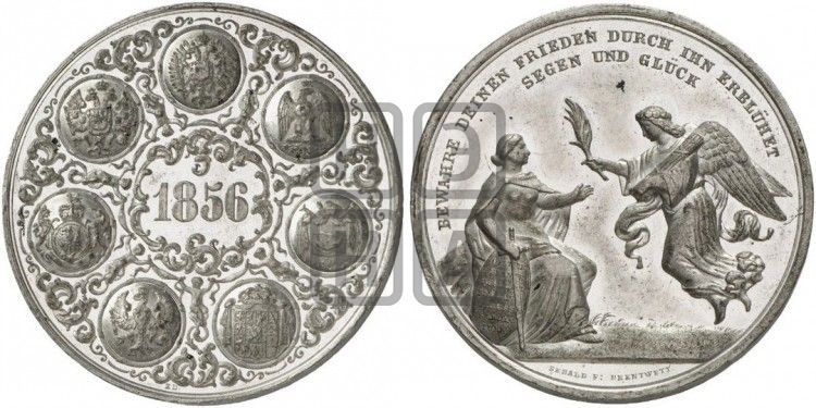медаль Парижский мир. 1856 - Дьяков: 661.2