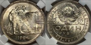 1 рубль 1924 года 