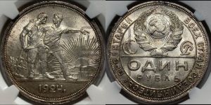 1 рубль 1924 года 