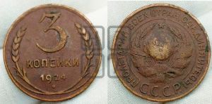 3 копейки 1924 года 