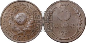 3 копейки 1924 года 