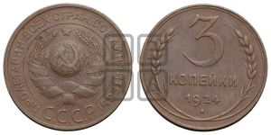 3 копейки 1924 года 